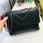 LEFTSIDE Embroidery Thread Small PU Leather Crossbody Bags photo review